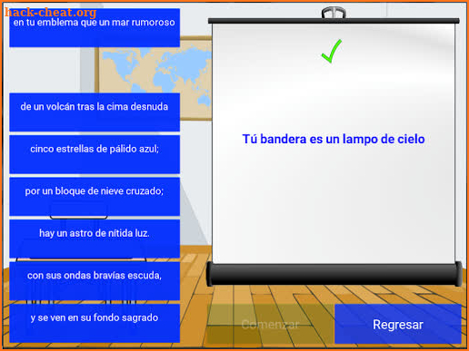 Juego de Aprendizaje del Himno Nacional Honduras screenshot