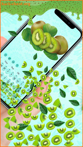 Juicy Kiwi Gravity Keyboard Theme🥝 screenshot