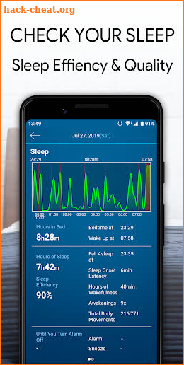 JUKUSUI:Sleep log, Alarm clock screenshot