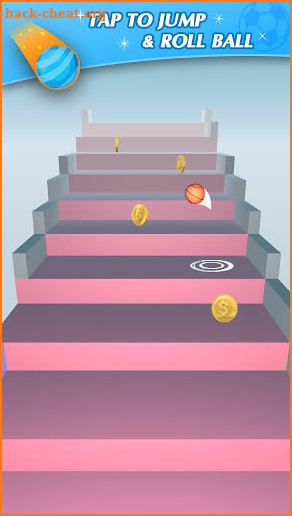 Jump Ball 3D - Jump on Stairs screenshot