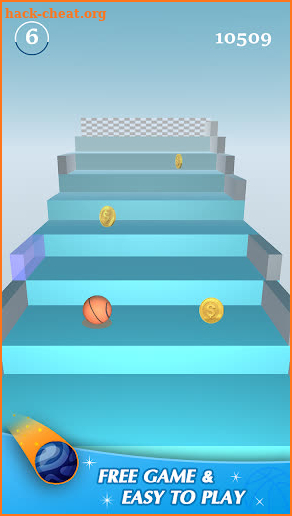 Jump Ball 3D - Jump on Stairs screenshot