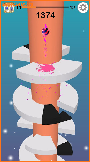 Jump Ball- Bounce On Tower Tile screenshot