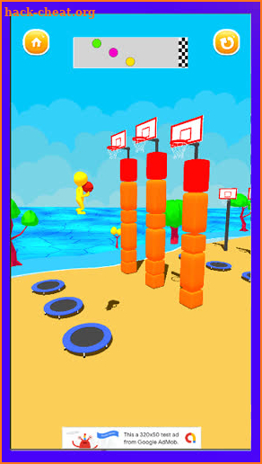 Jump Basket Dunk - Trampoline Jump screenshot