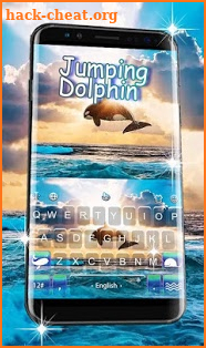 Jumping Dolphin Keyboard Theme screenshot