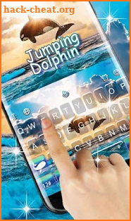 Jumping Dolphin Keyboard Theme screenshot