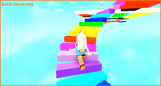 Jumping Into Random Rainbows Game Play Obby Guide screenshot