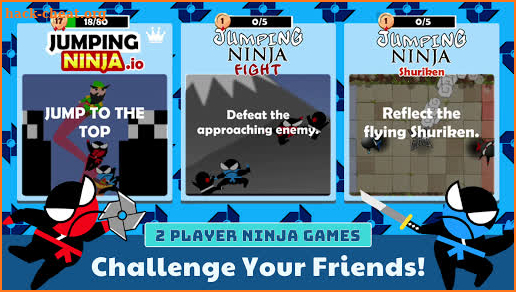 Jumping Ninja 2 Player Games screenshot