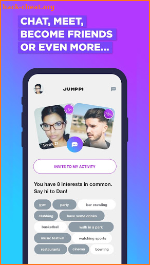 Jumppi: socialise & date, in fun group activities! screenshot