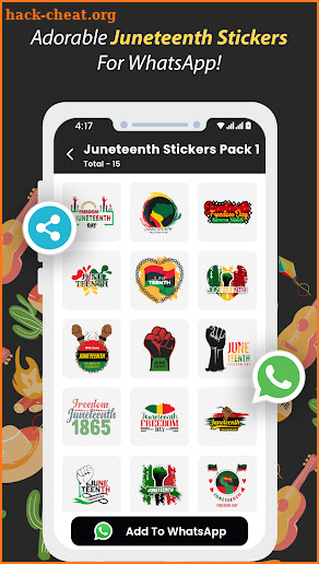 Juneteenth Stickers WAStickers screenshot