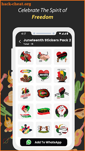 Juneteenth Stickers WAStickers screenshot