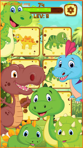 jungle animals memory games for kids.matching game screenshot