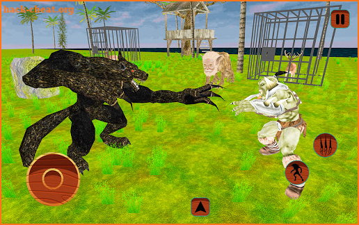 Jungle Grey Werewolf Monster-Bigfoot Hunting Games screenshot