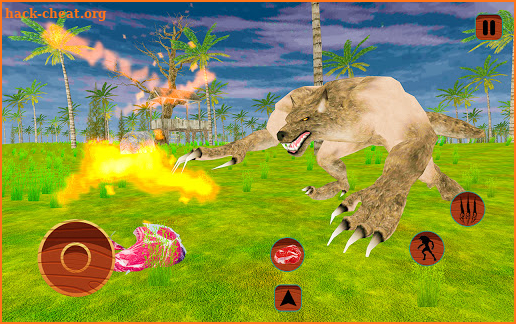 Jungle Grey Werewolf Monster-Bigfoot Hunting Games screenshot