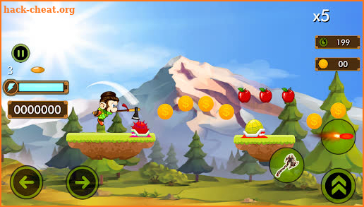Jungle monkey run game 2D screenshot