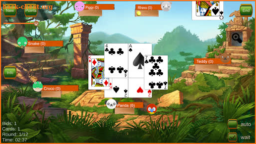 Jungle Whist Card Game screenshot