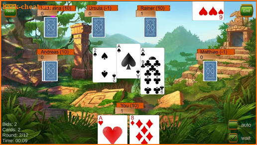 Jungle Whist Card Game screenshot