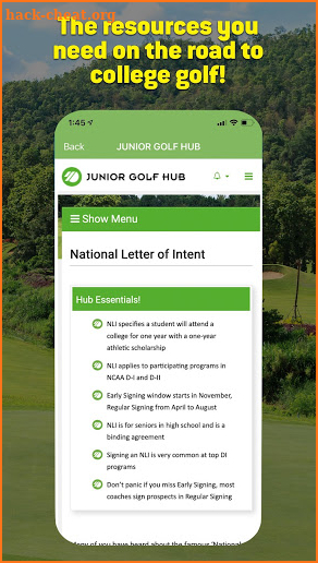 Junior Golf Hub screenshot