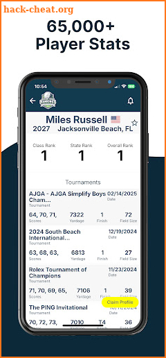 Junior Golf Rankings screenshot