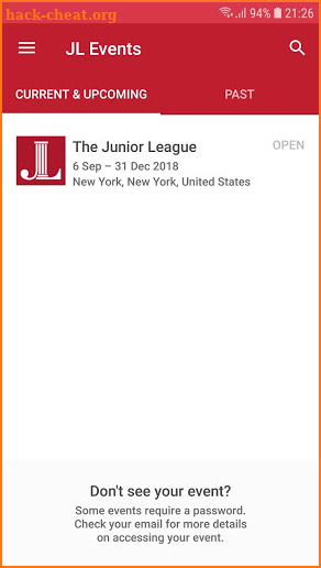 Junior League Events screenshot