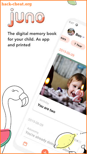 Juno - memories for your child screenshot
