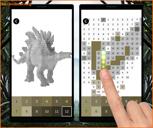 Jurassic Color By Number: Dinosaur Pixel Art screenshot