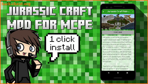 Jurassic Craft Mod for MC Pocket Edition screenshot