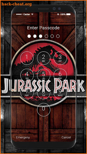 Jurassic Park HD Lock Screen screenshot