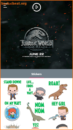Jurassic World: Fallen Kingdom Stickers screenshot