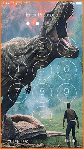 Jurassic World HD Wallpaper Lock Screen screenshot
