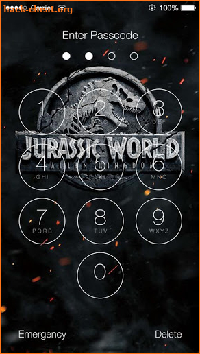 Jurassic World HD Wallpaper Lock Screen screenshot