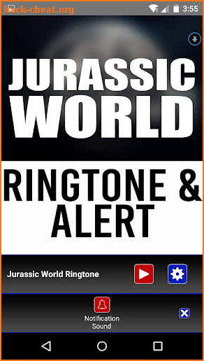Jurassic World Ringtone Alert screenshot