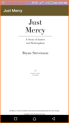 Just Mercy by Stevenson Bryan screenshot