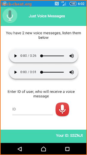 Just Voice Messages screenshot
