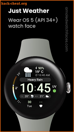 Just Weather: Watch Face screenshot