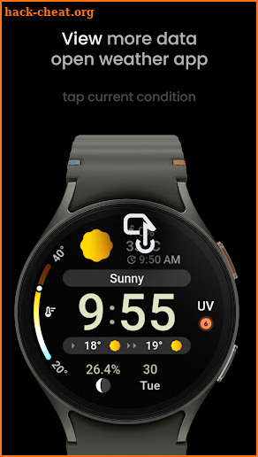 Just Weather: Watch Face screenshot