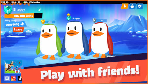 JustFall.LOL - Multiplayer Online Game of Penguins screenshot