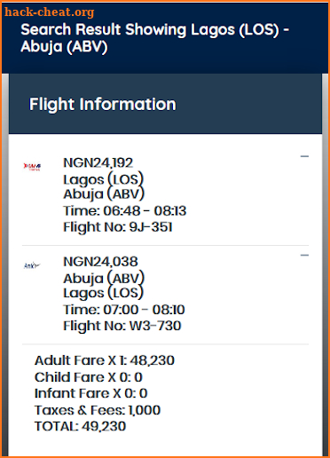 JustFly.ng - Booking Portal for All Local Flights. screenshot