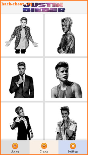 Justin Bieber Color by Number - Pixel Art Game screenshot