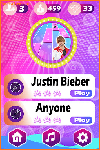 Justin Bieber Piano Game screenshot