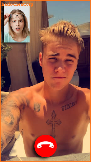 Justin Bieber video call prank screenshot
