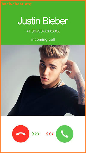 Justin Bieber video call prank screenshot