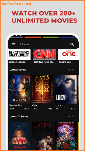 justMOVIE - Unlimited Movies & Live TV screenshot
