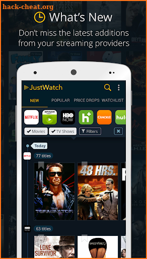 JustWatch - Search Engine for Streaming and Cinema screenshot