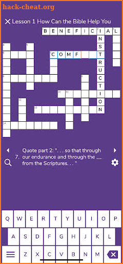 JW Crossword: Theocratic Crossword Puzzles screenshot