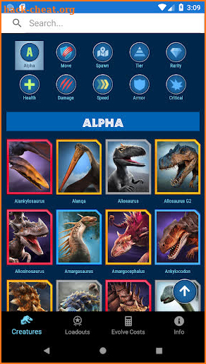 JWA Field Guide for Jurassic World Alive screenshot