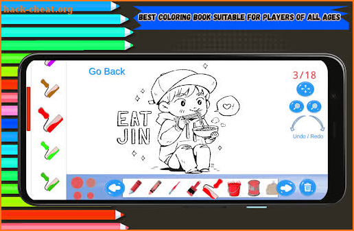 K-pop Coloring game bts screenshot