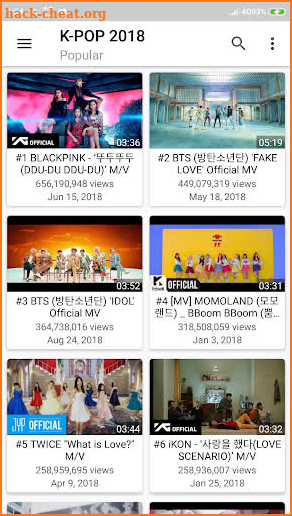 K-POP Tube - Popular & Recent screenshot