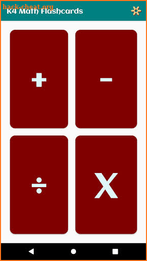 K4 Math Flashcards screenshot