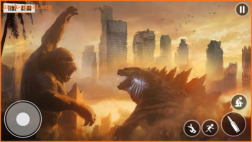 Kaiju Godzilla Monster vs Kong Apes City Attack 3D screenshot