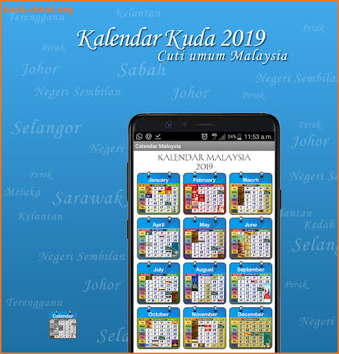 Kalendar Kuda Malaysia (Calend screenshot